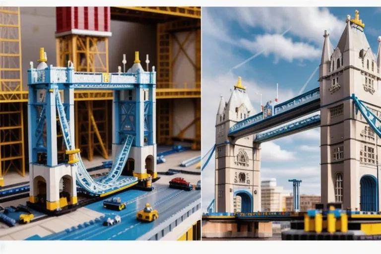 Robotics Workshop:Designing landmark of London as Tower Bridge & London eye at The British Library