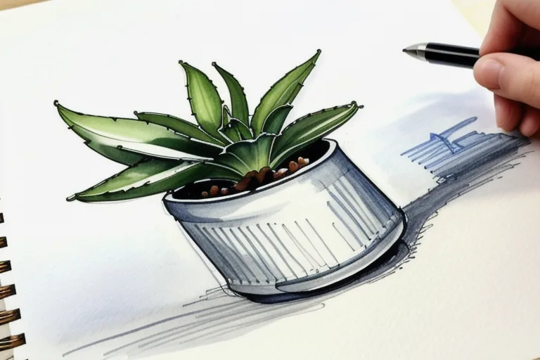Pot Plant Art at Desborough Library