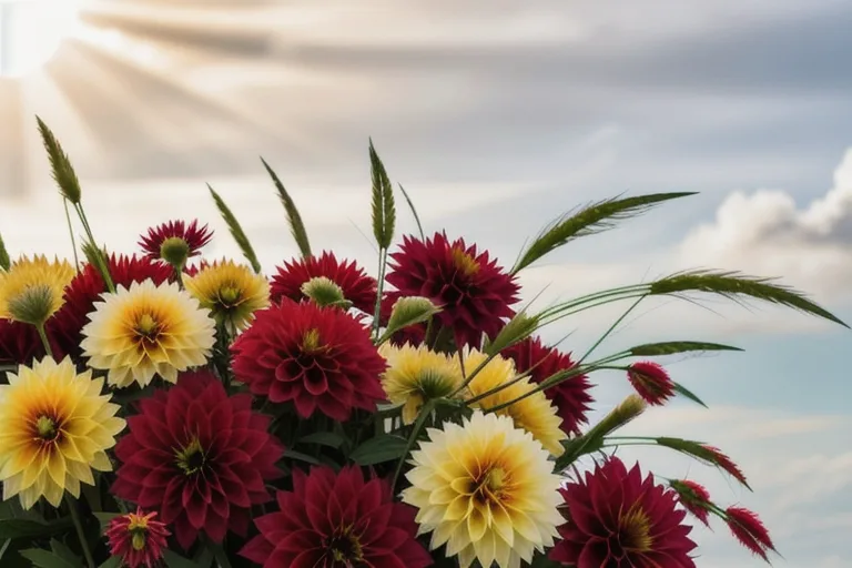 Dahlia Flower Arranging Workshop at Crook Hall Gardens, Durham at National Trust - Crook Hall Gardens