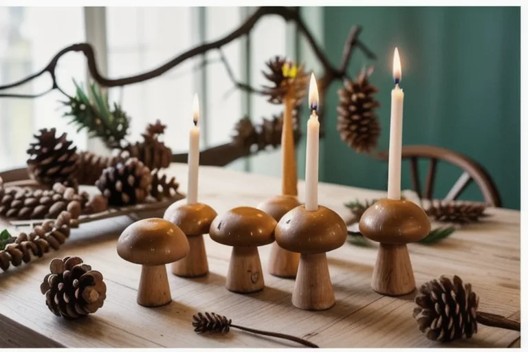 Clay Mushroom Candle Holder Workshop at Søstrene Grene