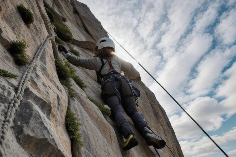 Climbing at Wolf's Rock at Wolf's Rock