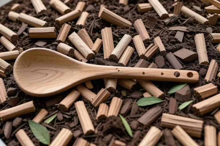 Carve a Spatula from a log at Applestore Cafe