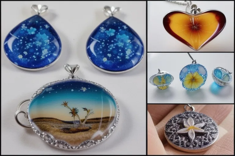 Resin jewellery with Helen COAST Funded by Swansea Council at Swansea Community Workshops