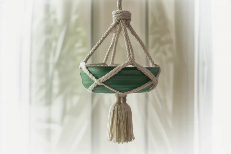Macrame Plant Hanger Workshop COAST Funded by Swansea Council at Swansea Community Workshops