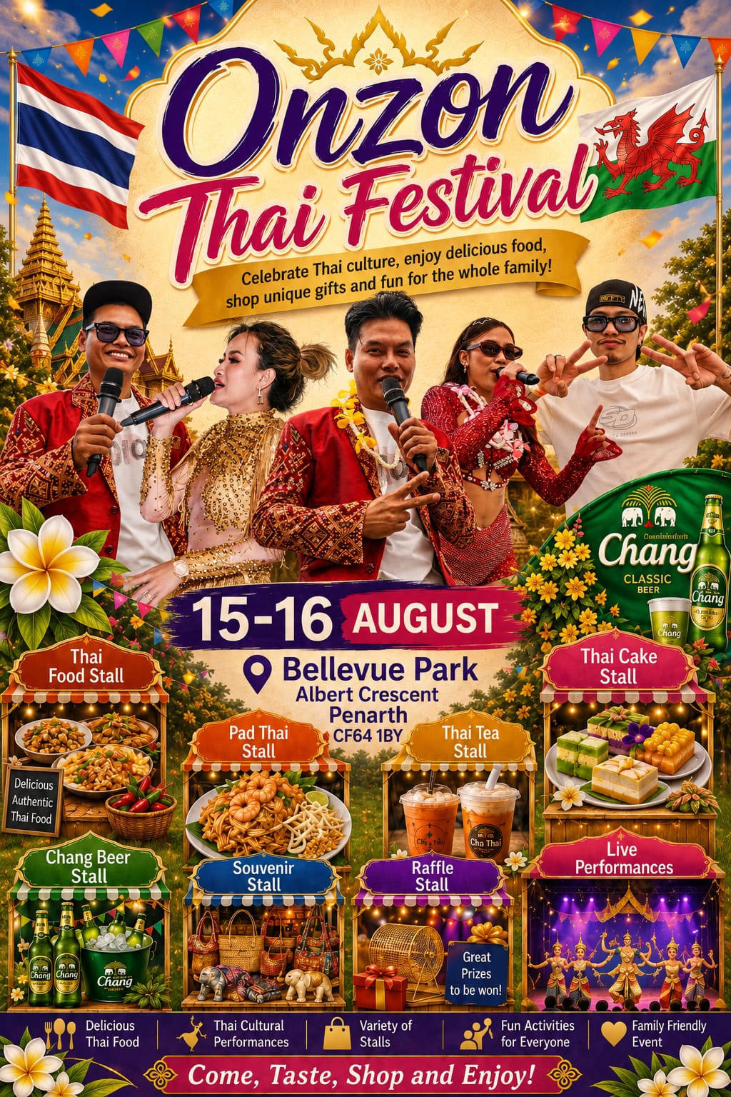 Onzon Thai Food, Drink & Music Festival at Belle Vue Park