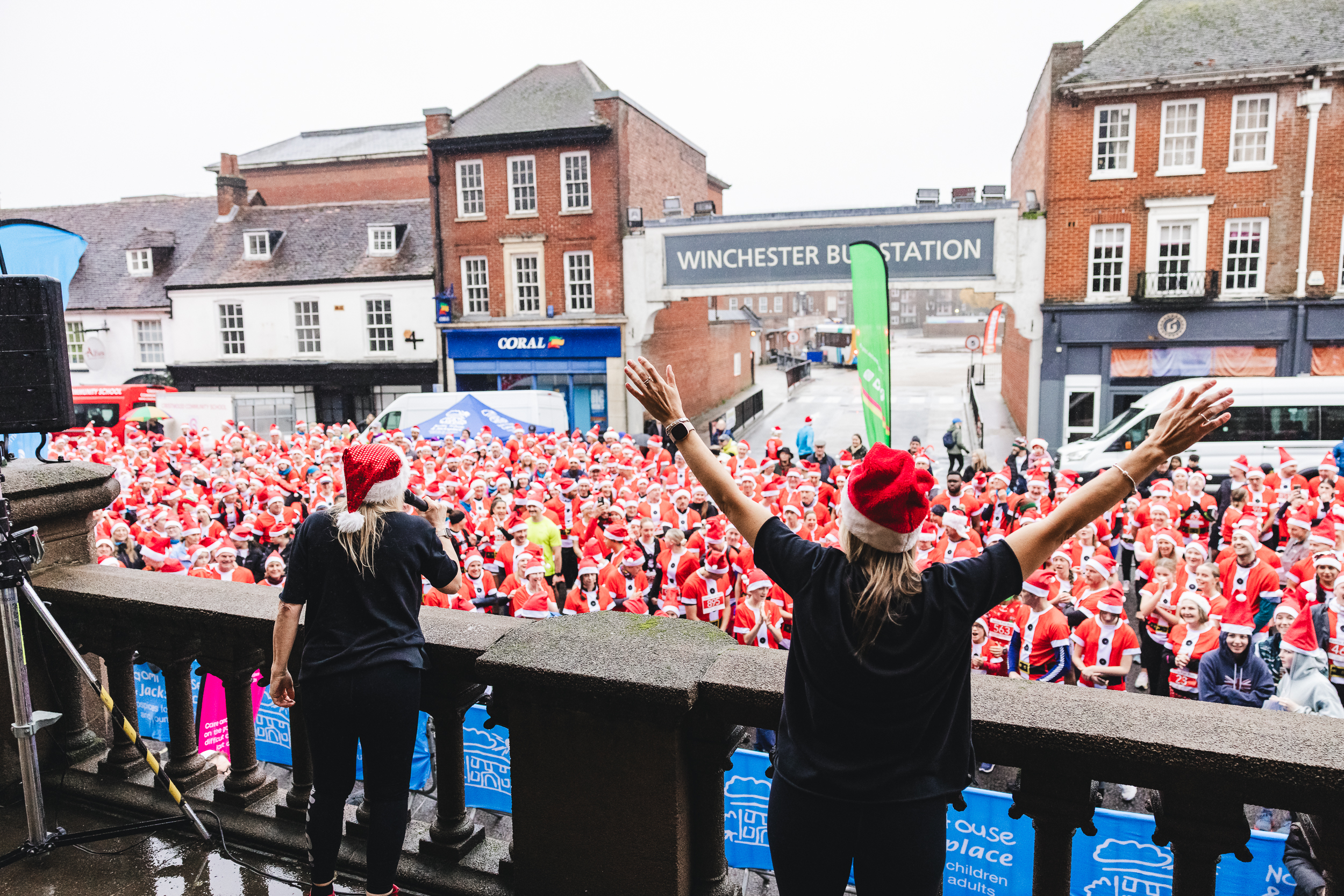 Winchester Santa Fun Run at The Guildhall Winchester