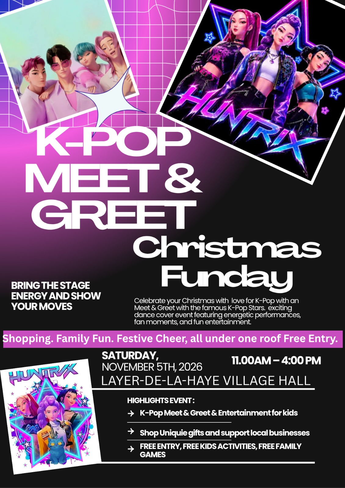 CHRISTMAS FUNDAY AT LAYER-DE-LA-HAYE FEATURING K-POP