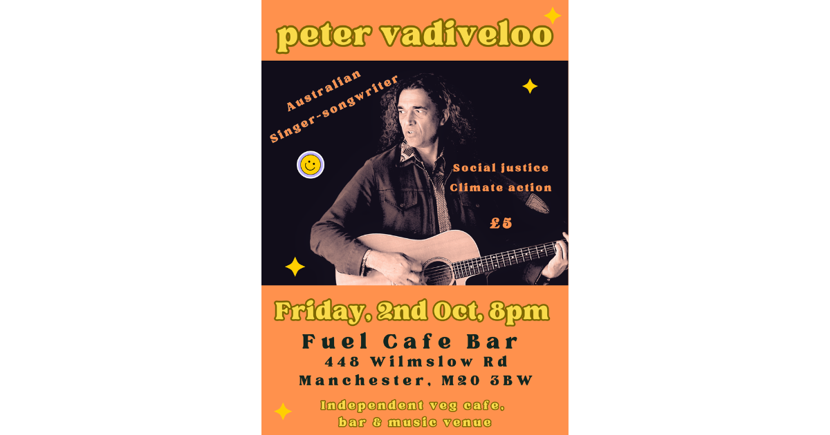 Peter vadiveloo Live in Manchester