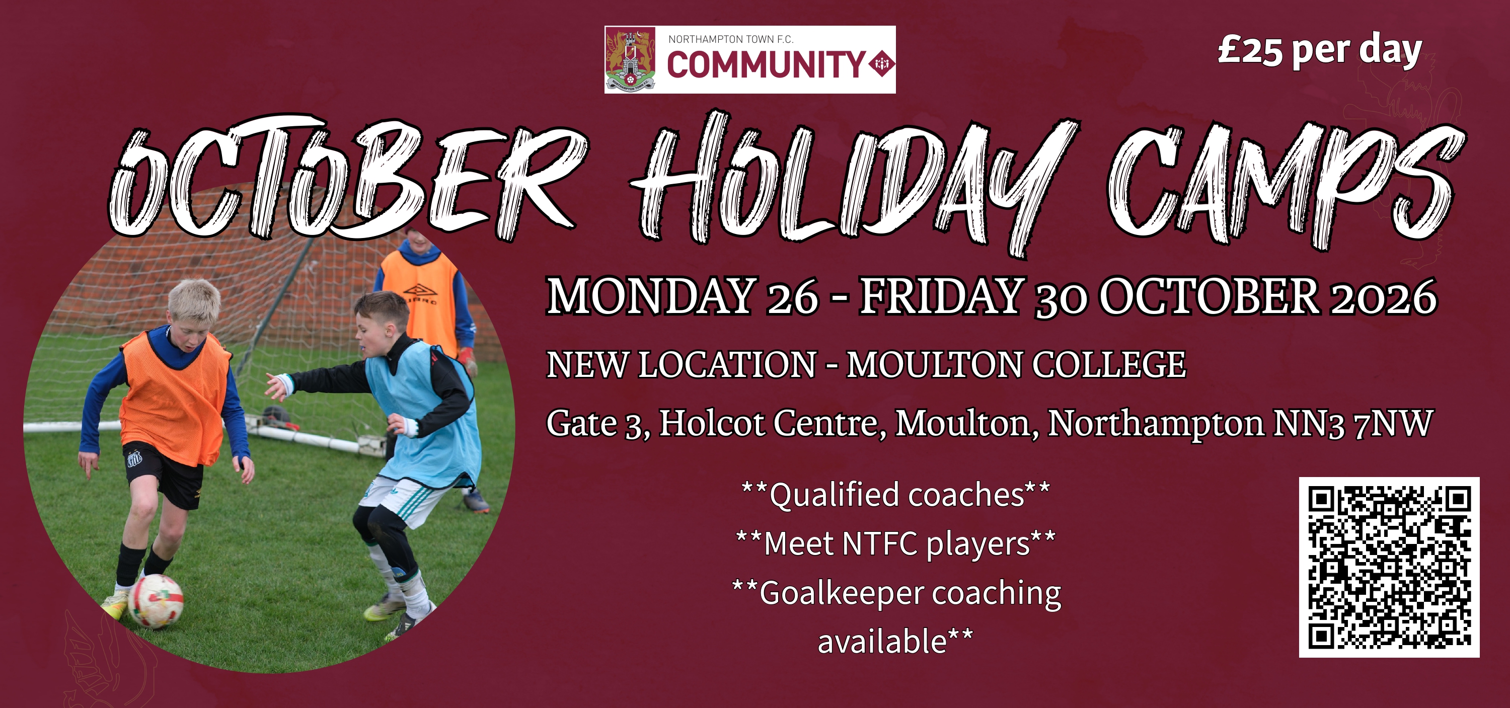 Northampton Town half-term holiday camps 2026