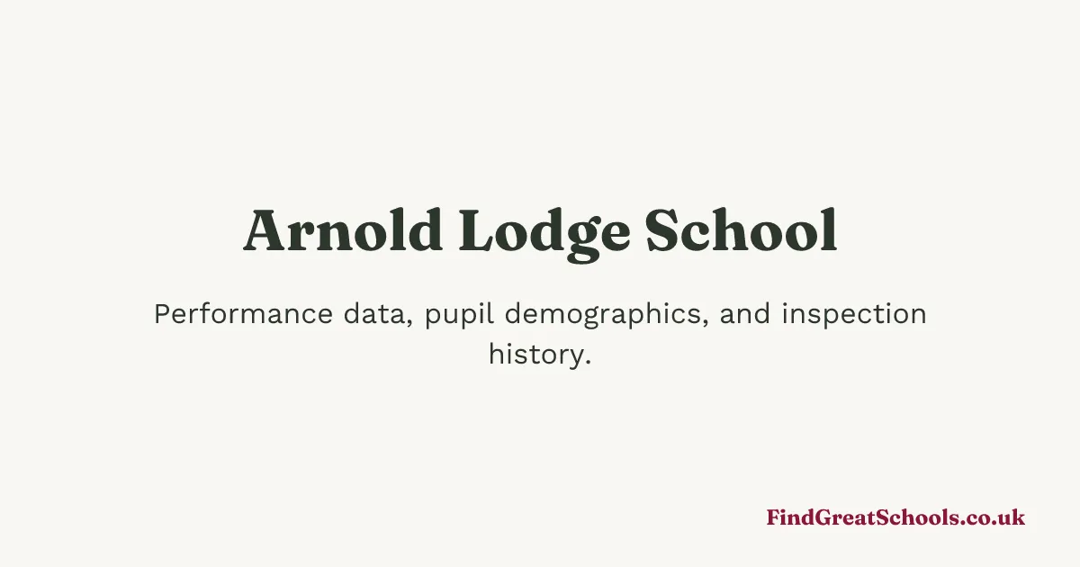 Arnold Lodge School photo 1