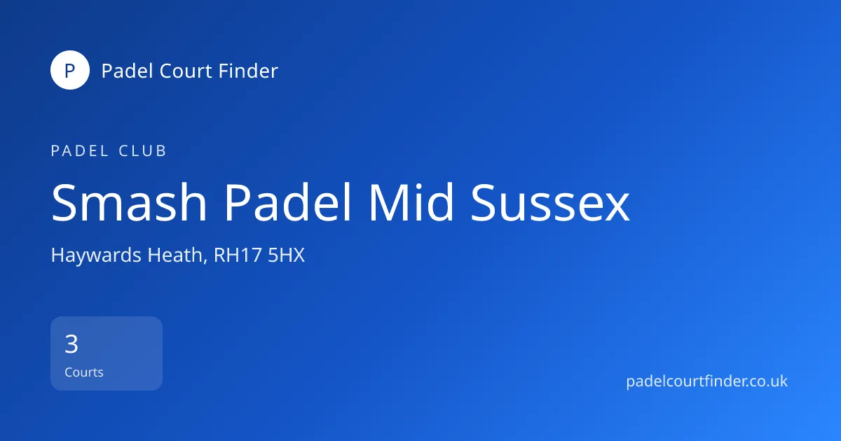 Smash Padel Mid Sussex photo 1