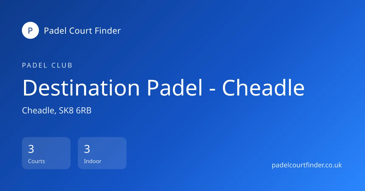 Destination Padel - Cheadle photo 1