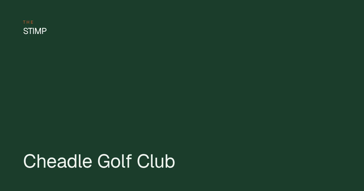 Cheadle Golf Club photo 1