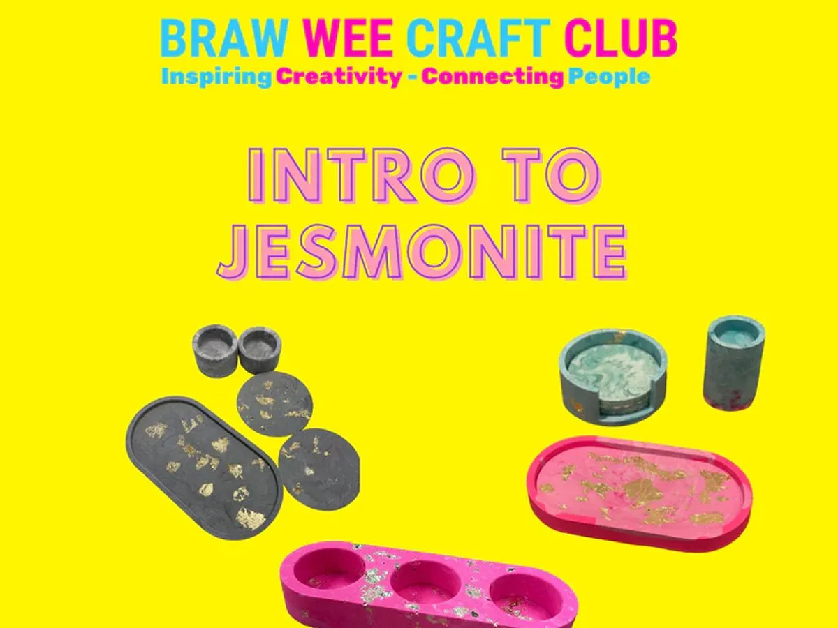 Introduction to Jesmonite Casting at Braw Wee Craft Club