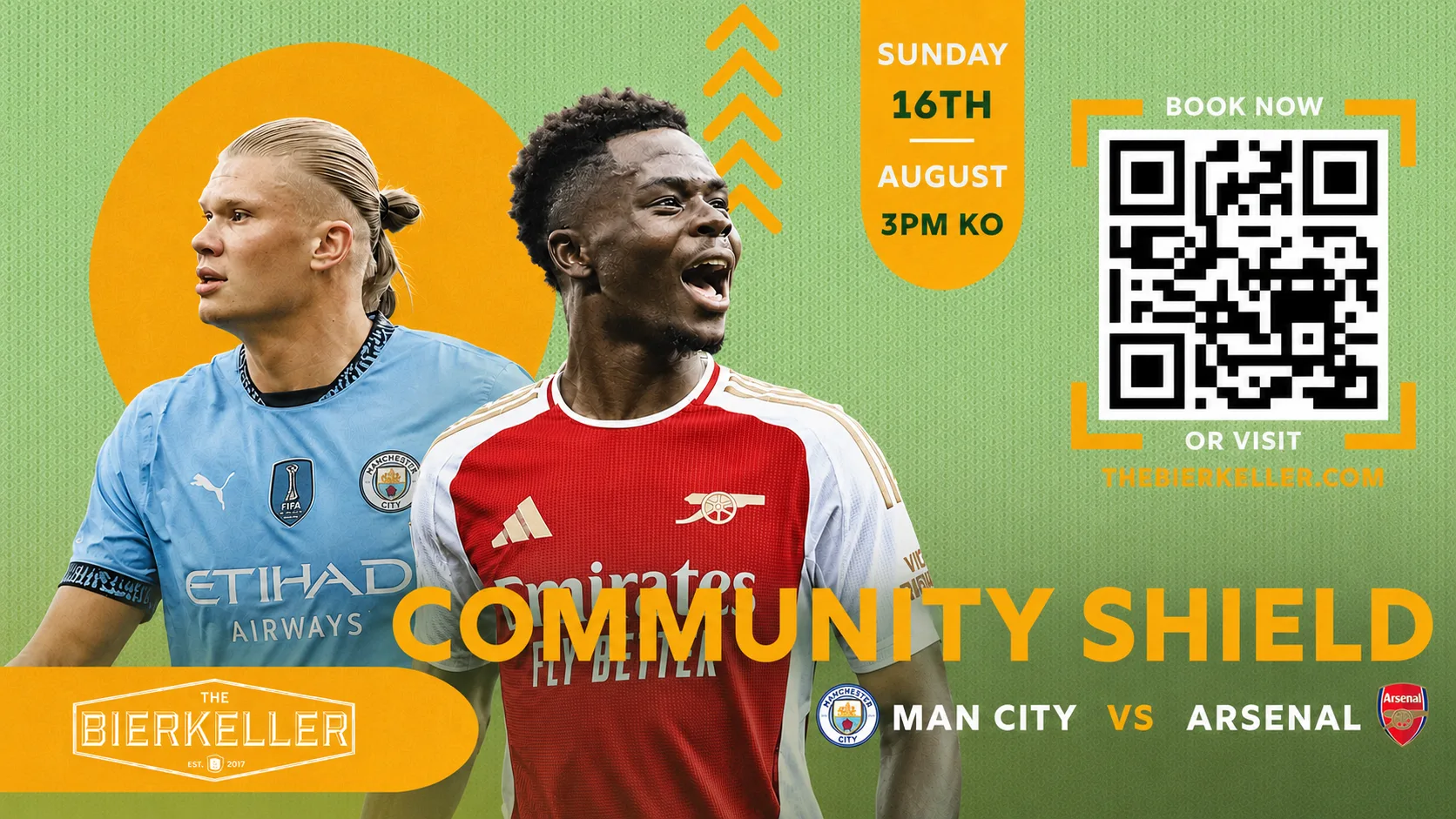 FA Community Shield: Arsenal v Manchester City ⚽︎