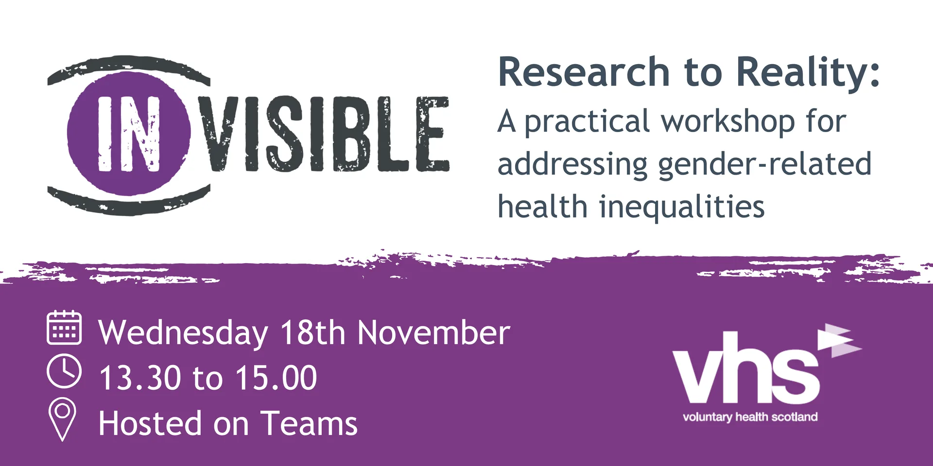 (IN)VISIBLE Workshop: Research to Reality at online via Teams
