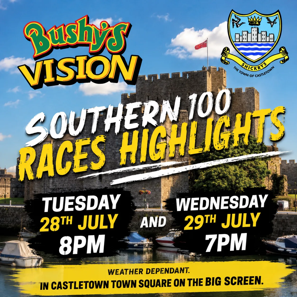 Bushy’s Vision – S100 Highlights on the Big Screen at Castletown Square