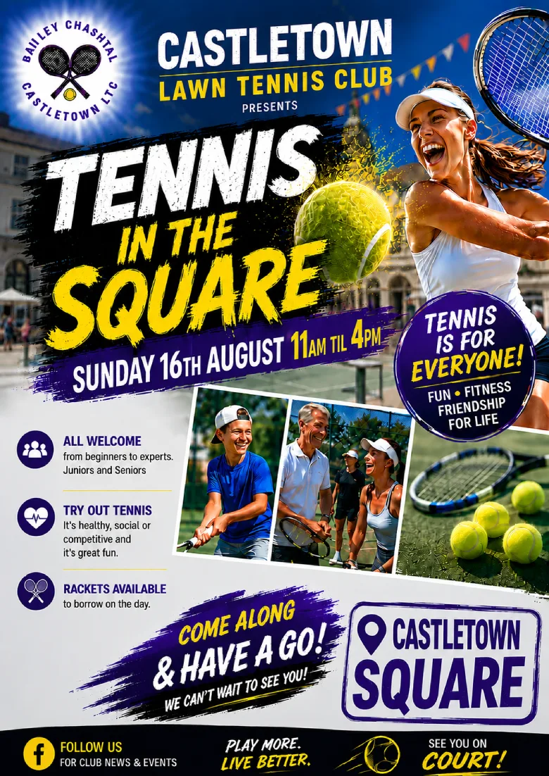 Castletown Tennis Club Open Day at Castletown Square