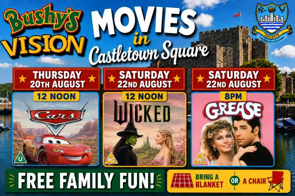 Bushy’s Vision Summer Movies in Castletown Square – Cars