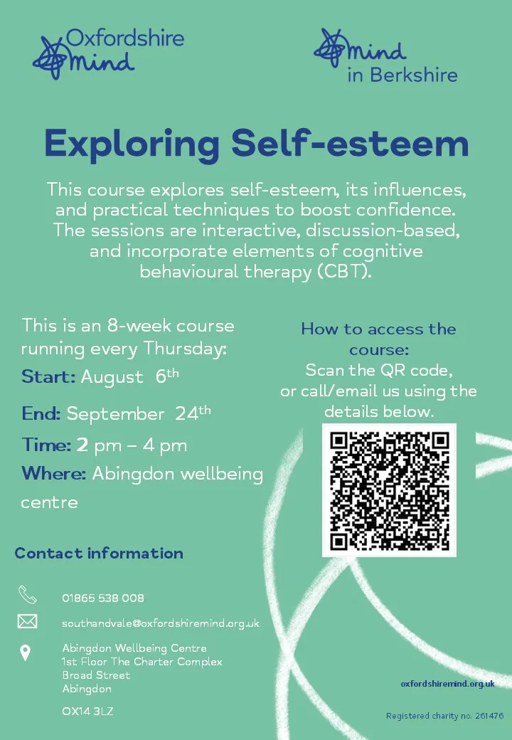 Exploring Self-esteem Course at Abingdon Wellbeing Centre