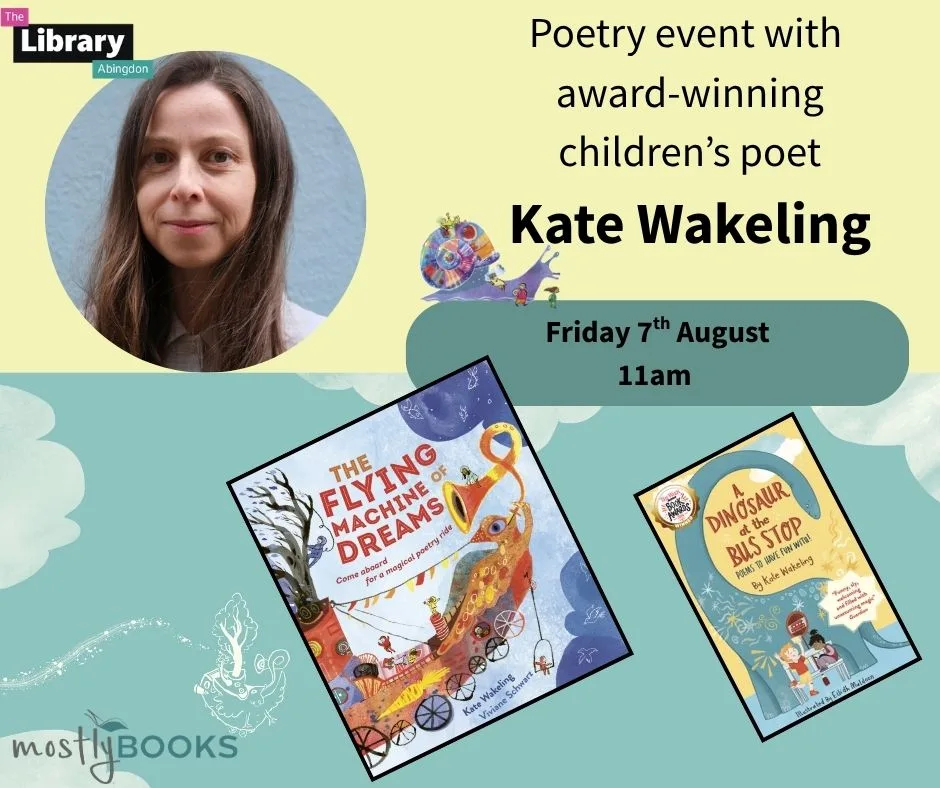 Poetry event with award-winning children’s poet Kate Wakeling