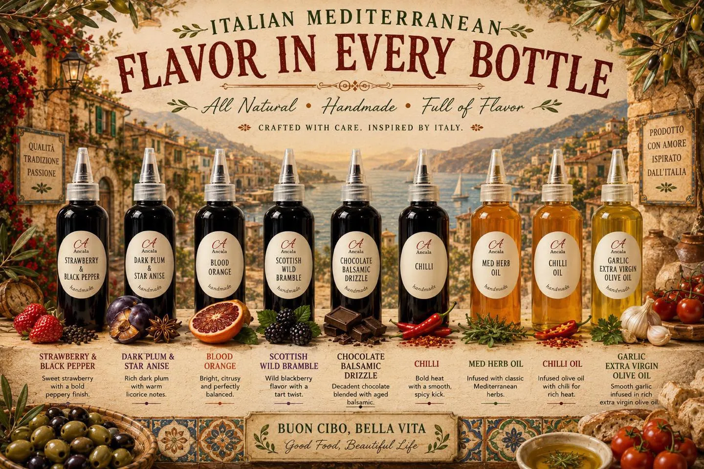 Ancala Handmade Artisan Balsamic Vinegars & Oils – Free Tasting