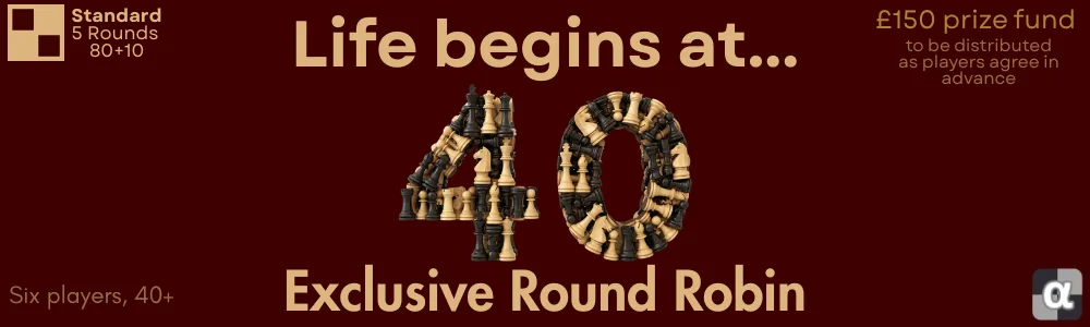 The AlphaChess ‘Life Begins At…’ Round Robin – U1400 at Wyllyotts Theatre