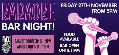 Karaoke Bar Night Tickets at On The Hill
