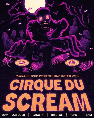 Cirque Du Soul: Bristol // Halloween Tickets at Lakota