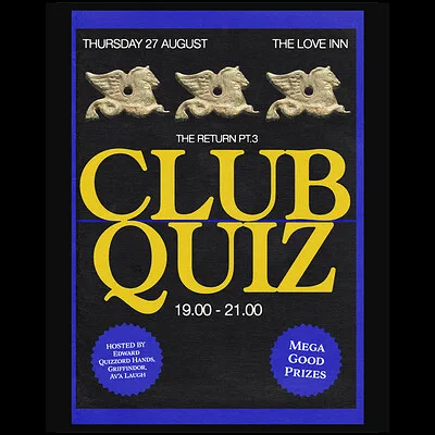 Club Quiz #09 The Return Pt3 Tickets at The Love Inn
