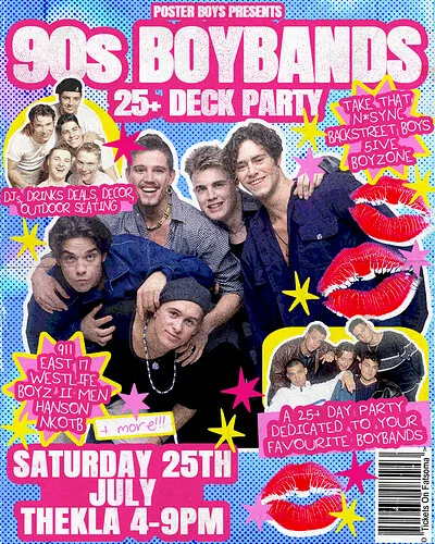 DOCKSIDE SESSIONS: 90s Boybands Deck Party Tickets at Thekla