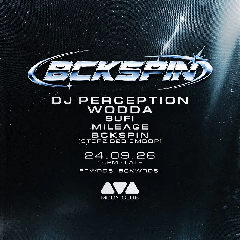 BCKSPIN 001: DJ Perception + Wodda Tickets at The Moon Club
