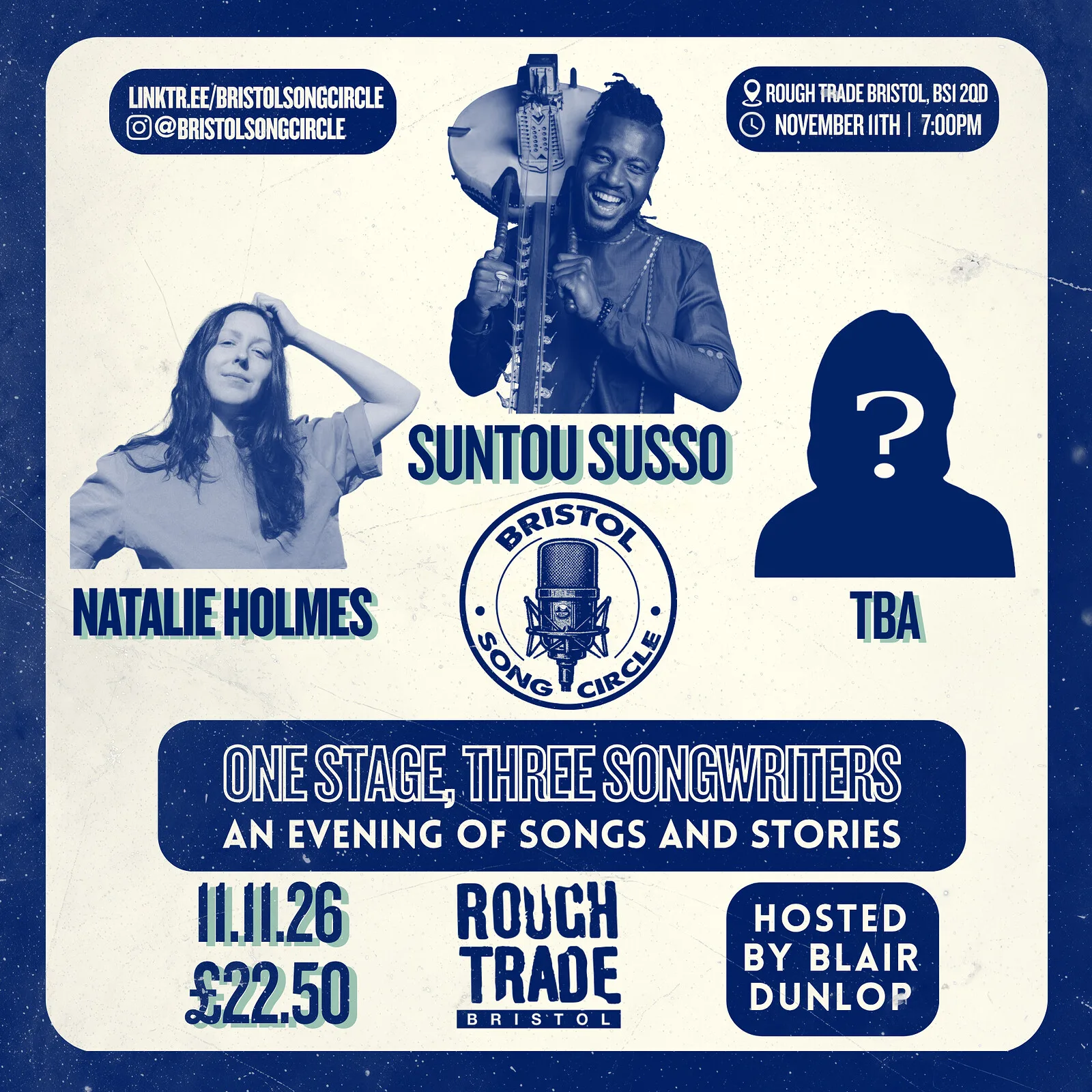 Suntou Susso, Natalie Holmes, + 1 TBC at Rough Trade Bristol