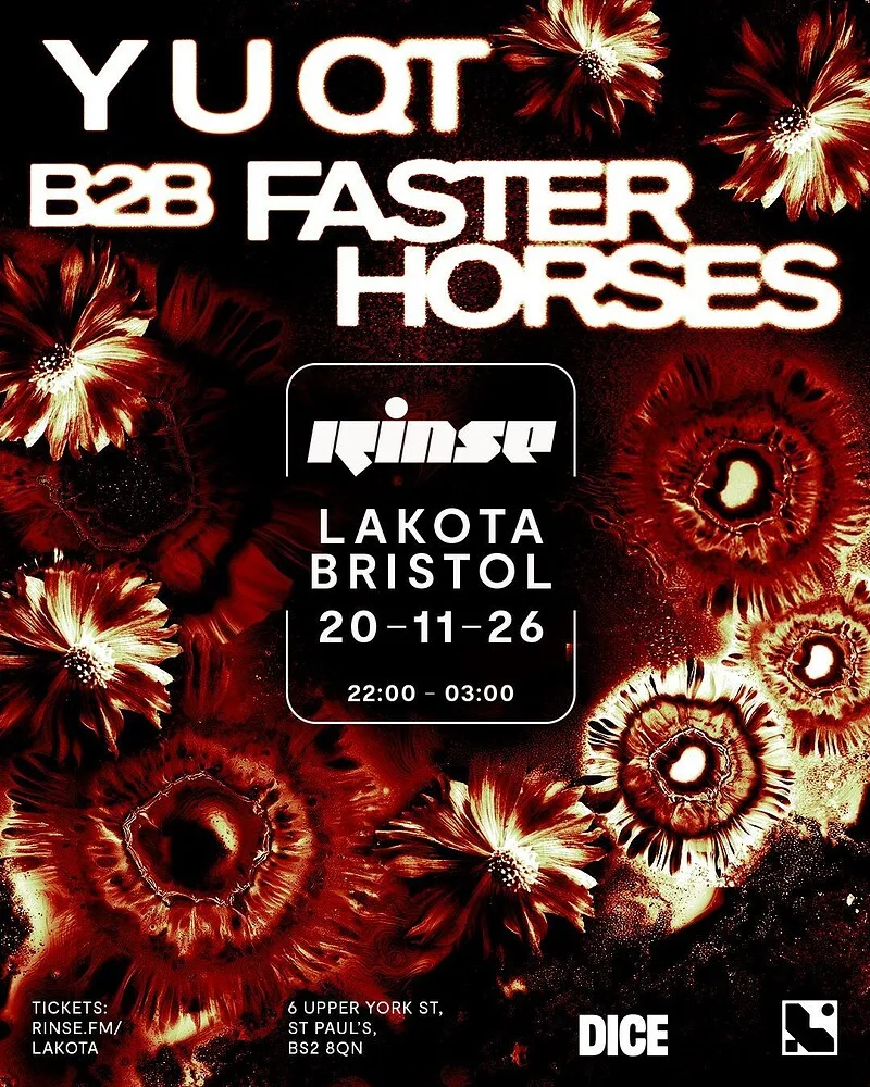 RINSE: Y U QT B2B Faster Horses Tickets