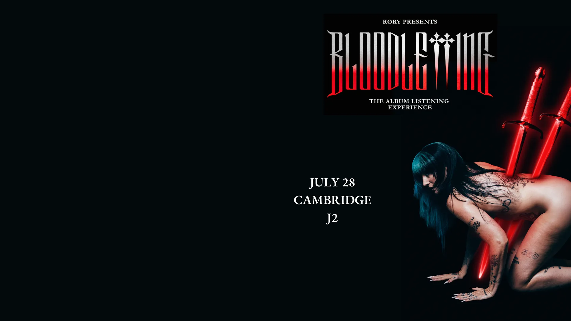 RØRY presents BLOODLETTING at Cambridge Junction