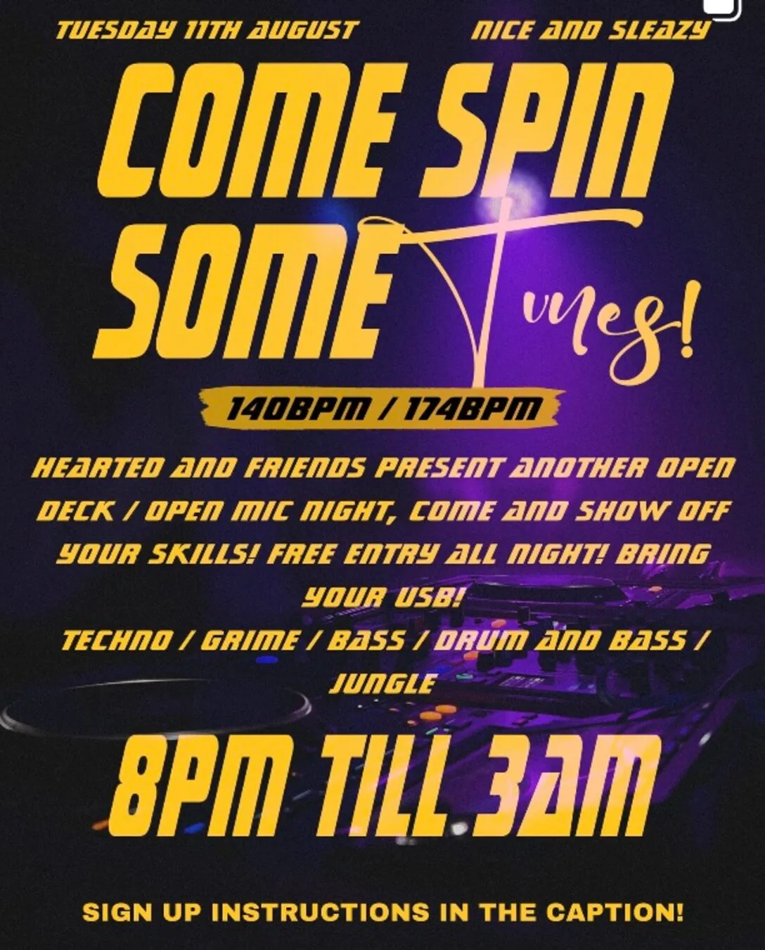 CLUB – DnB OPEN DECKS