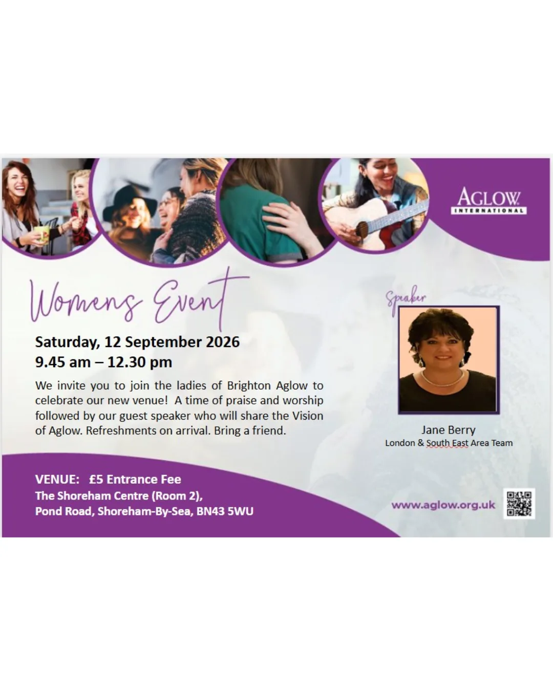 Aglow International – Women’s Event at Shoreham Centre