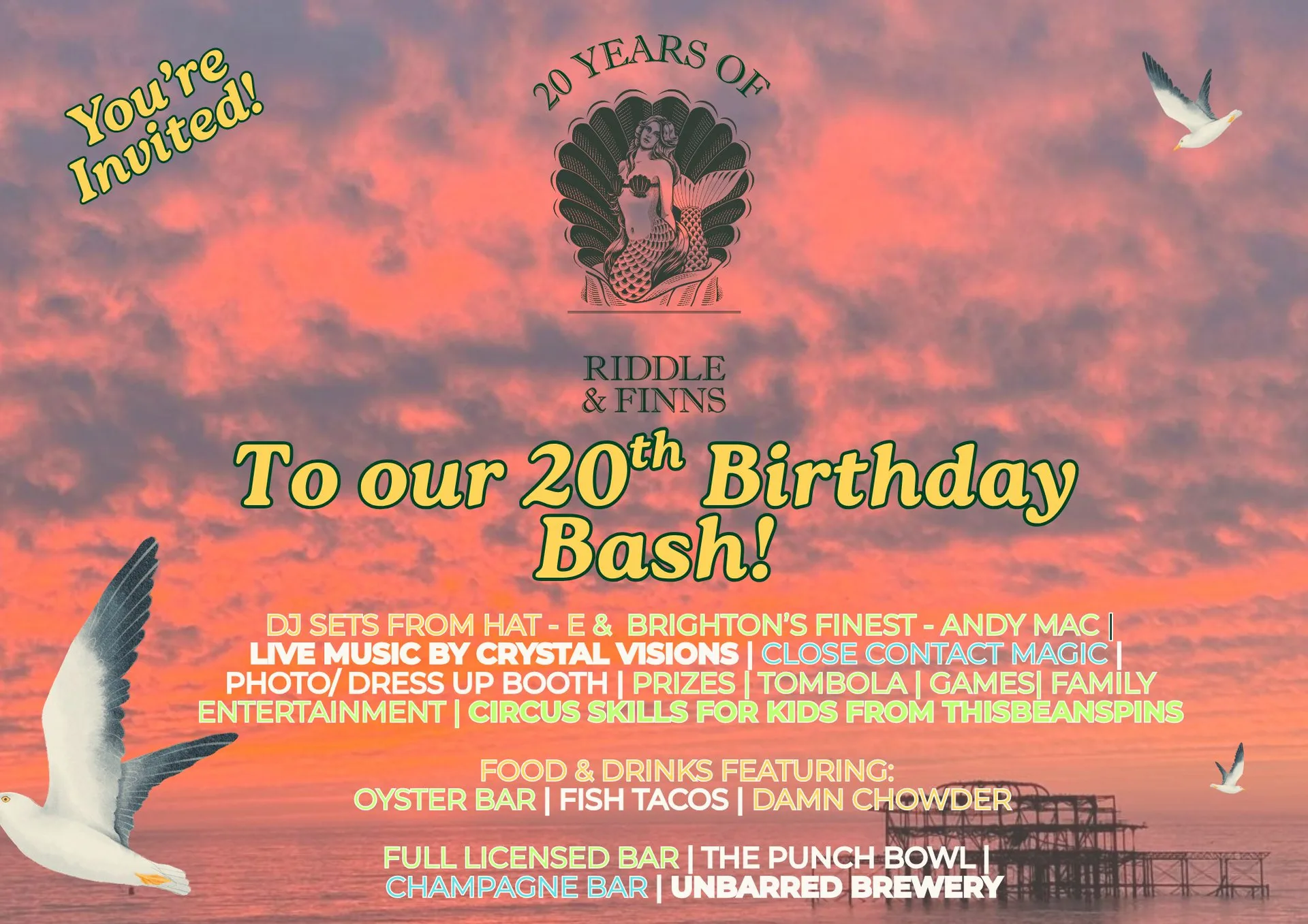 Riddle & Finns: 20th Birthday Party & Seafood Boil