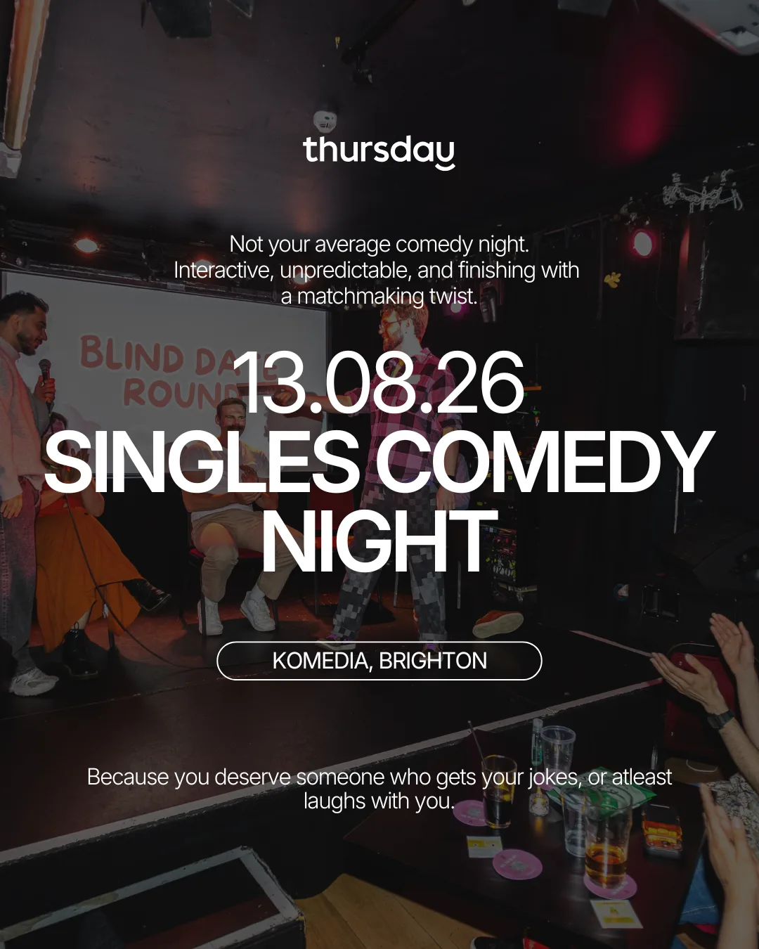 Thursday | Singles Comedy Night | Komedia, Brighton at Komedia Brighton