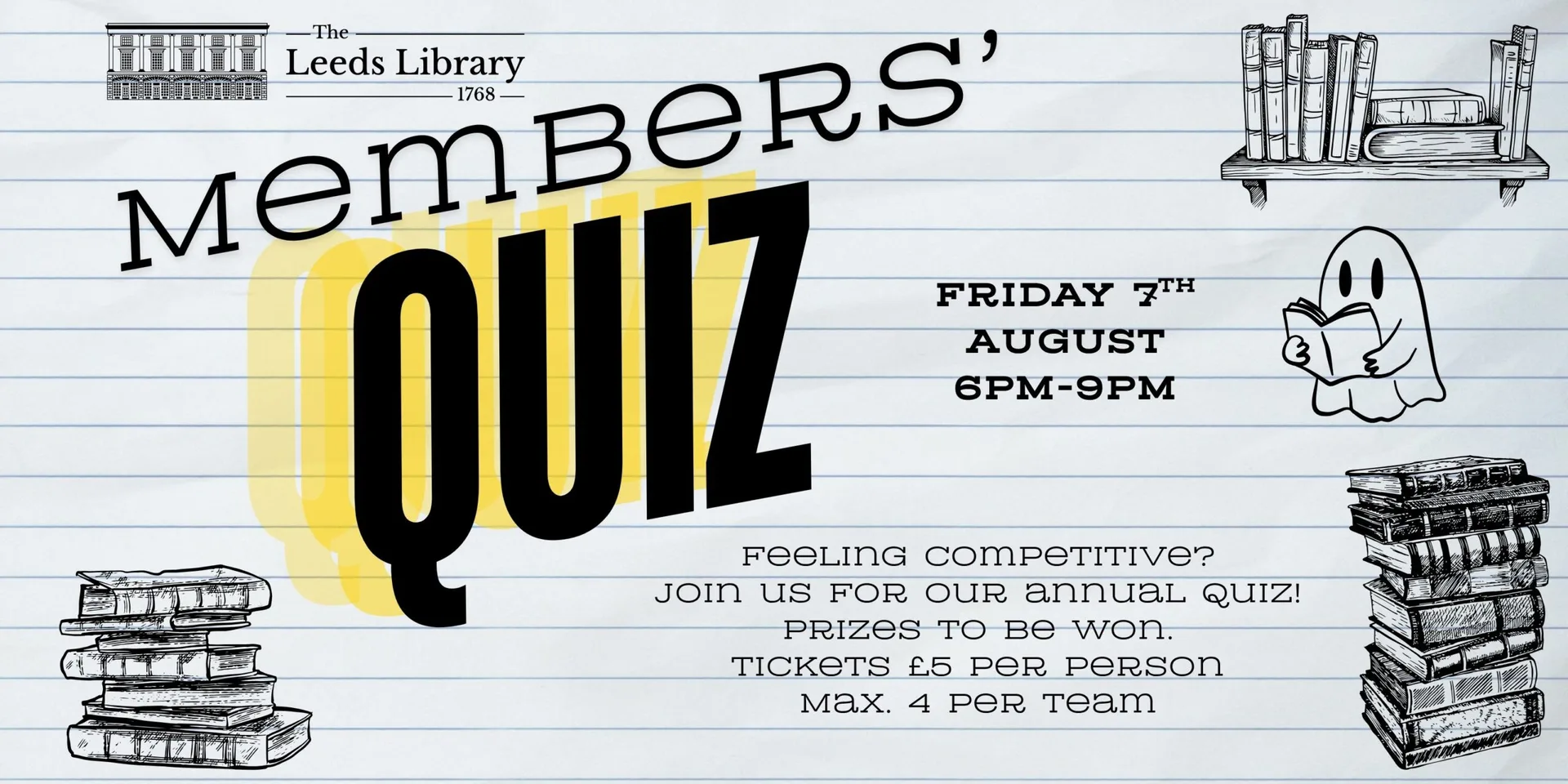 Members’ Quiz 2026 at The Leeds Library