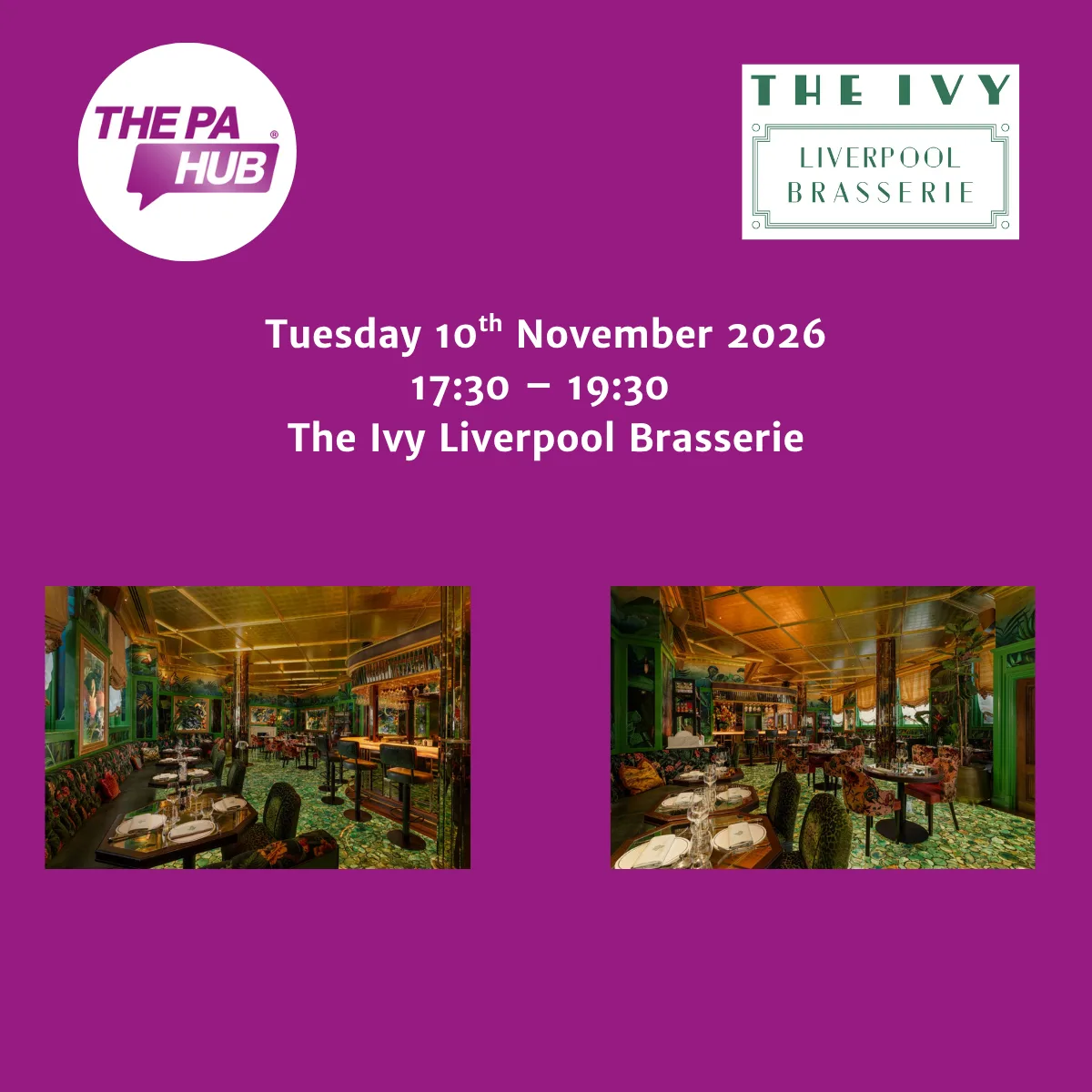 Liverpool Christmas Social Event – The Ivy at The Ivy Liverpool