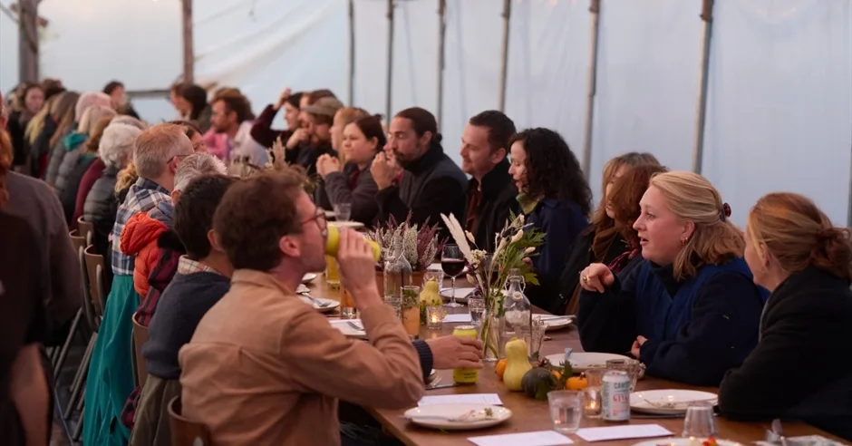 From Tunnel to Table - Equinox Supper at Hartley Farm