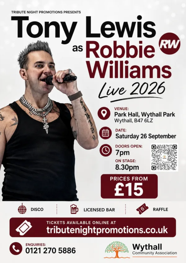Robbie Williams Tribute Night at Park Hall
