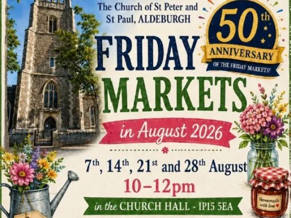 August Friday Markets at Aldeburgh Parish Church