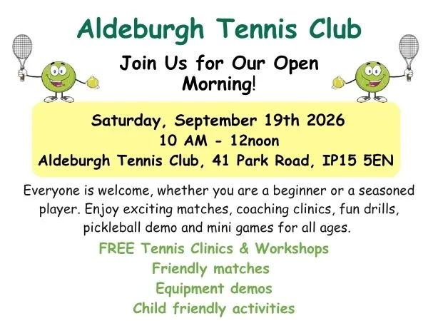 Aldeburgh Tennis Club OPEN DAY