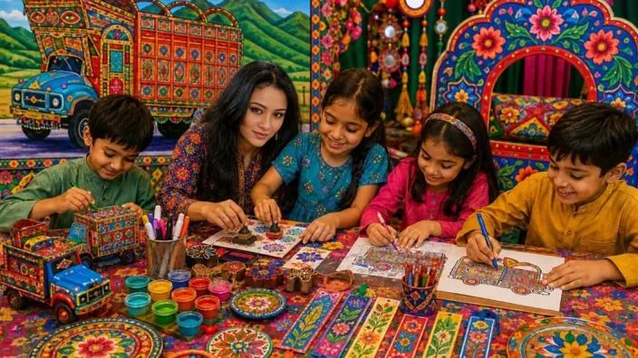 Colours on Wheels: Pakistani Truck Art Workshop at Midlands Arts Centre