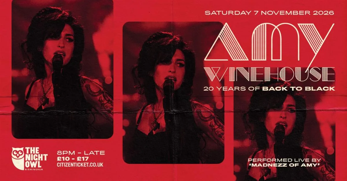 Amy Winehouse Tribute Night with Madnezz of Amy at West Midlands