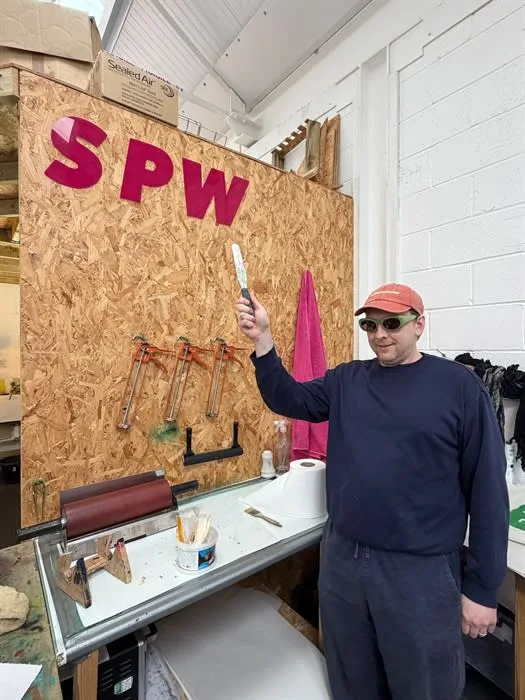Live printing demonstrations with Stirchley Printworks at West Midlands