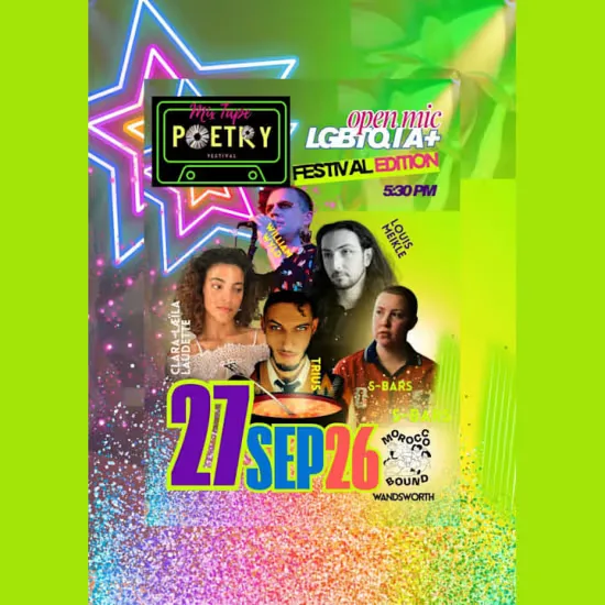 Mixtape Poetry Festival LGBTQIA+ Night at Morocco Bound Wandsworth