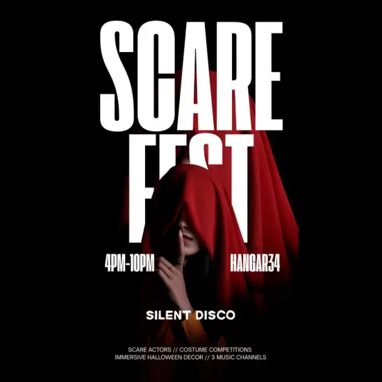 Scare Fest Silent Disco at Hangar34